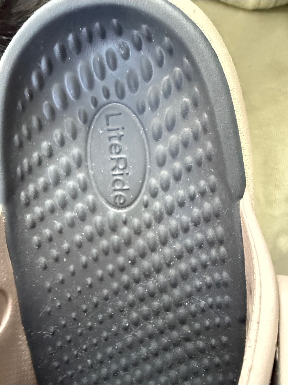 CROCS LiteRide Clog in Light Taupe with Black Footbed - Picture 3 of 7